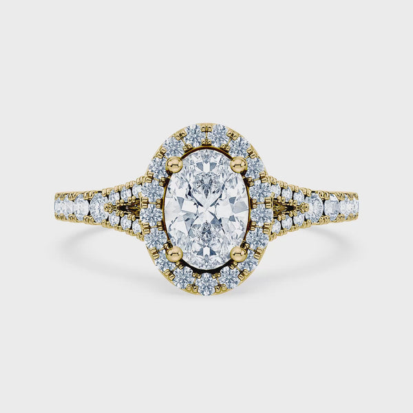 (Royal Asscher Oval - Yellow - Video)