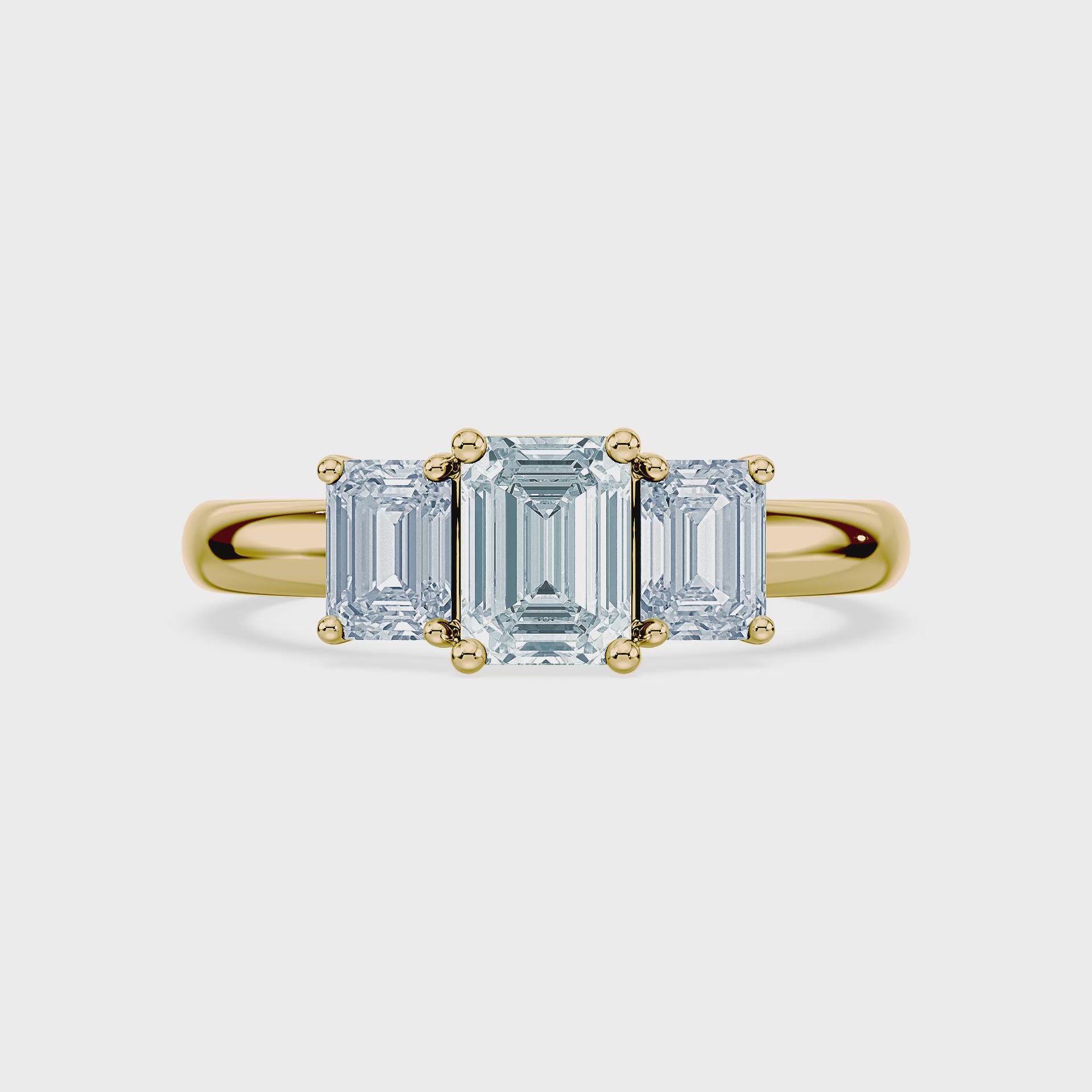 (Royal Asscher Emerald - Yellow - Video)