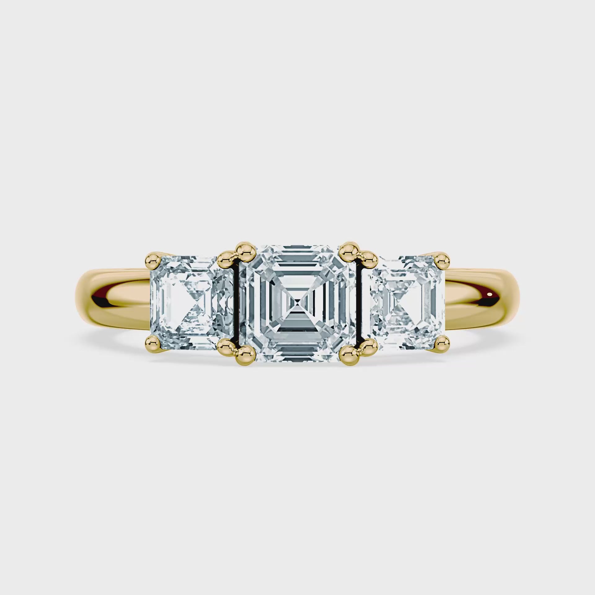 (Royal Asscher Cut - Yellow - Video)