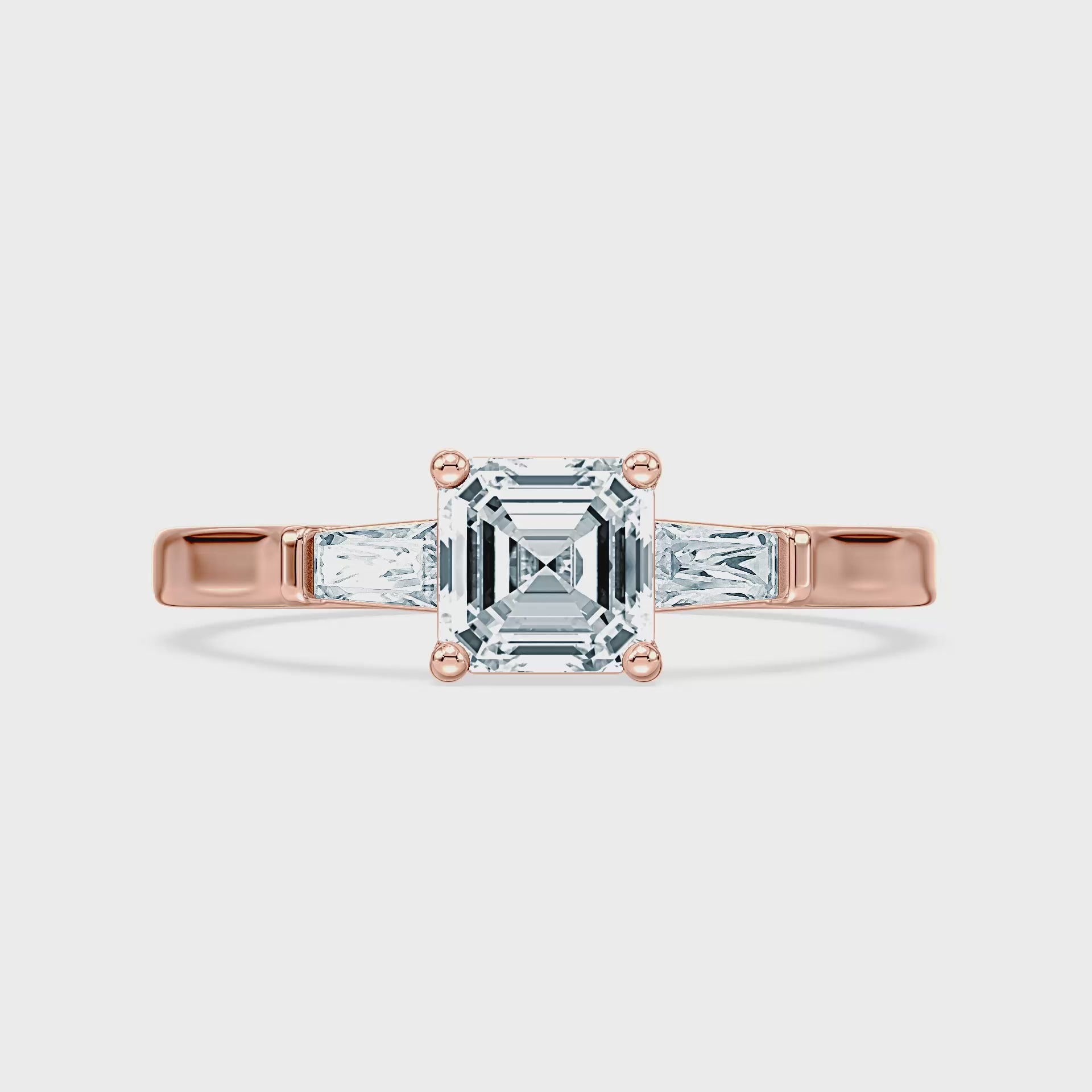 (Royal Asscher Cut - Rose - Video)