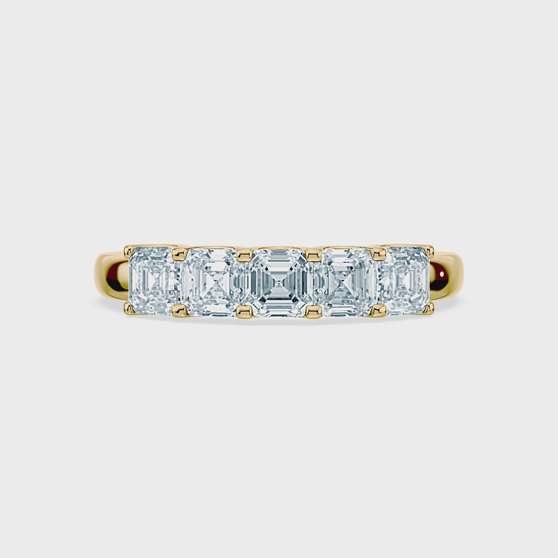 (Royal Asscher Cut - Yellow - Video)