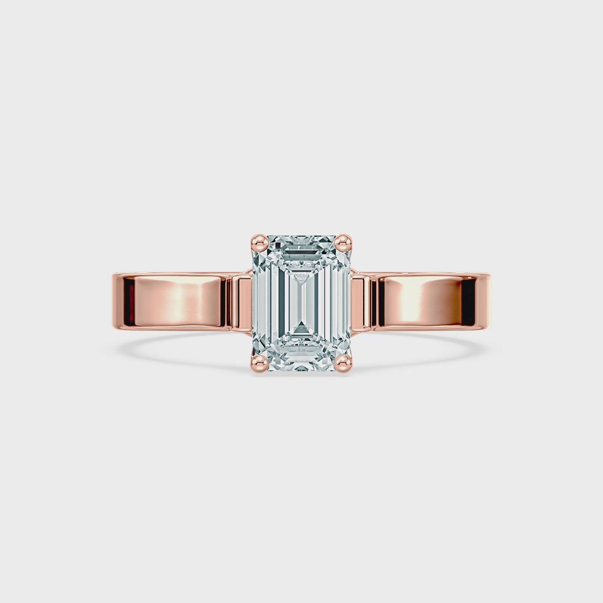 (Royal Asscher Emerald - Rose - Video)