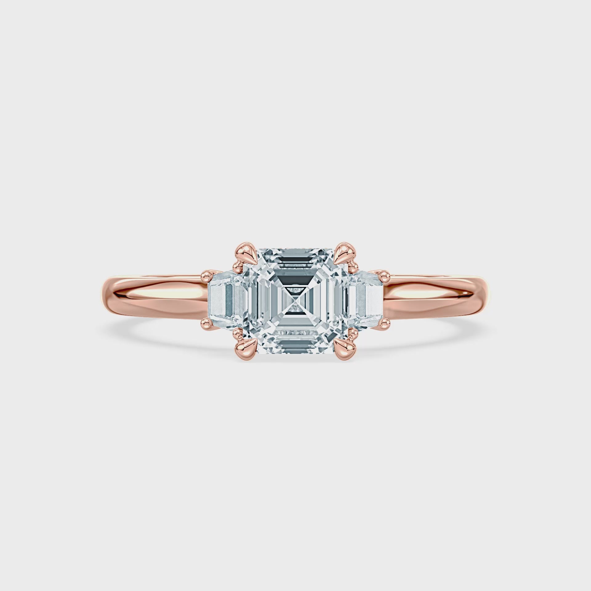 (Royal Asscher Cut - Rose - Video)