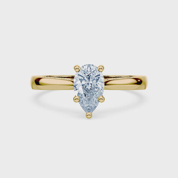 (Royal Asscher Pear - Yellow - Video)