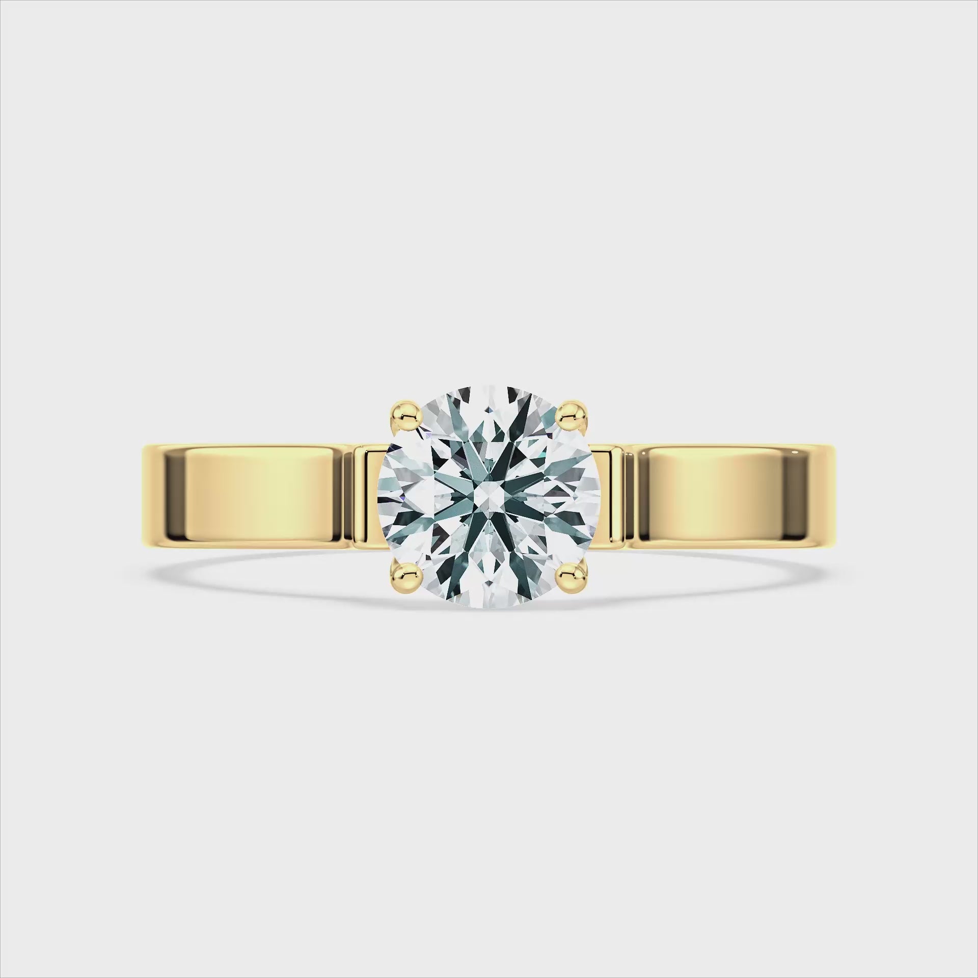 (Royal Asscher Brilliant - Yellow - Video)