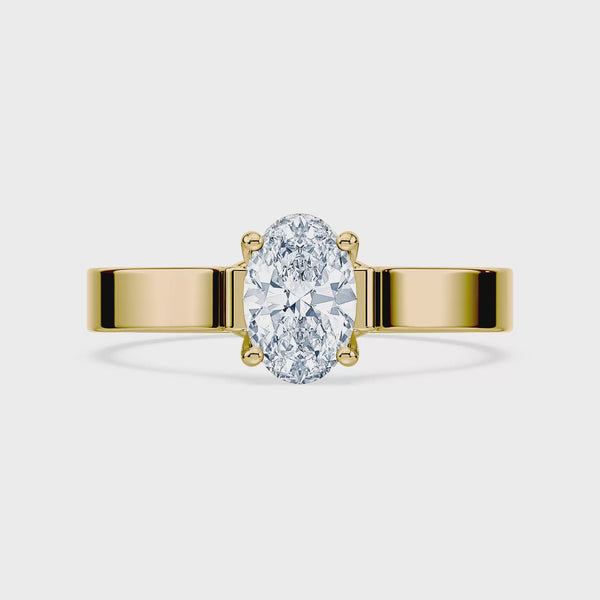 (Royal Asscher Oval - Yellow - Video)