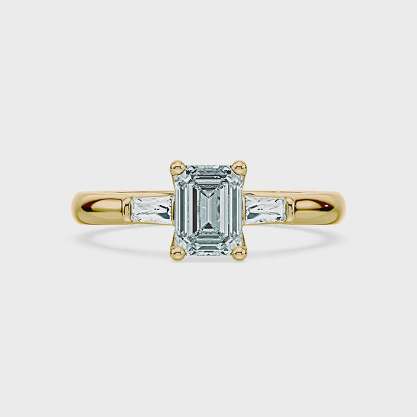 (Royal Asscher Emerald - Yellow - Video)