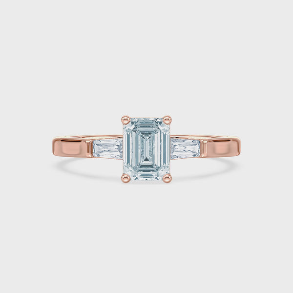 (Royal Asscher Emerald - Rose - Video)