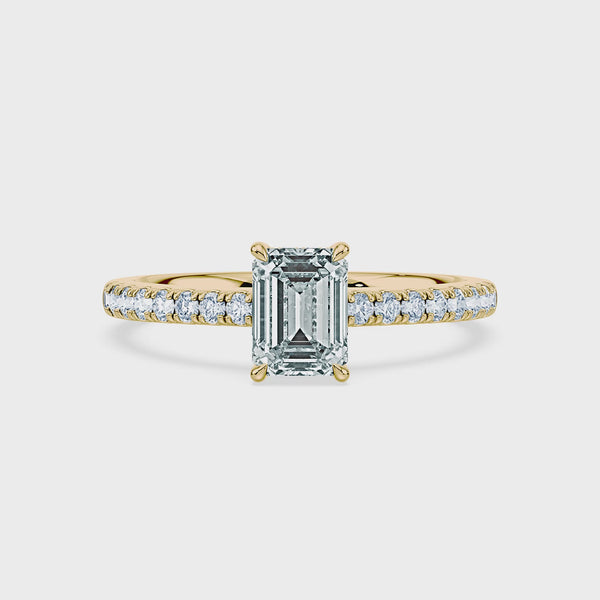 (Royal Asscher Emerald - Yellow - Video)