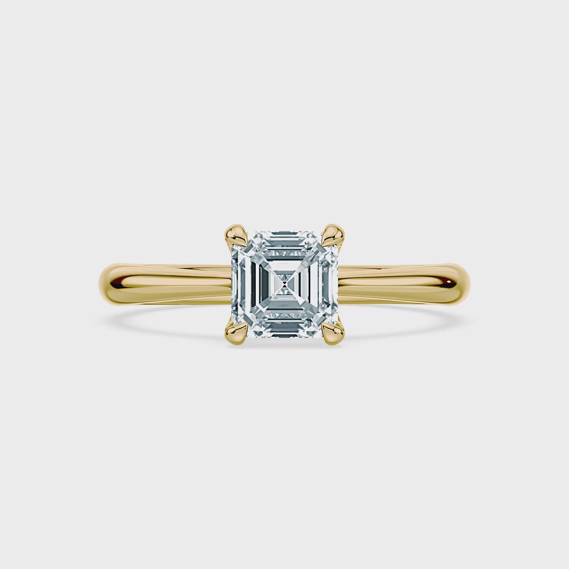 (Royal Asscher Cut - Yellow - Video)