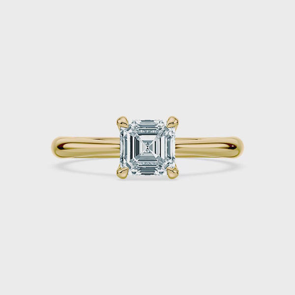 (Royal Asscher Cut - Yellow - Video)