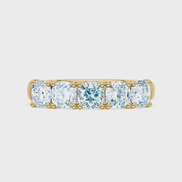 (Royal Asscher Cushion - Yellow - Video)