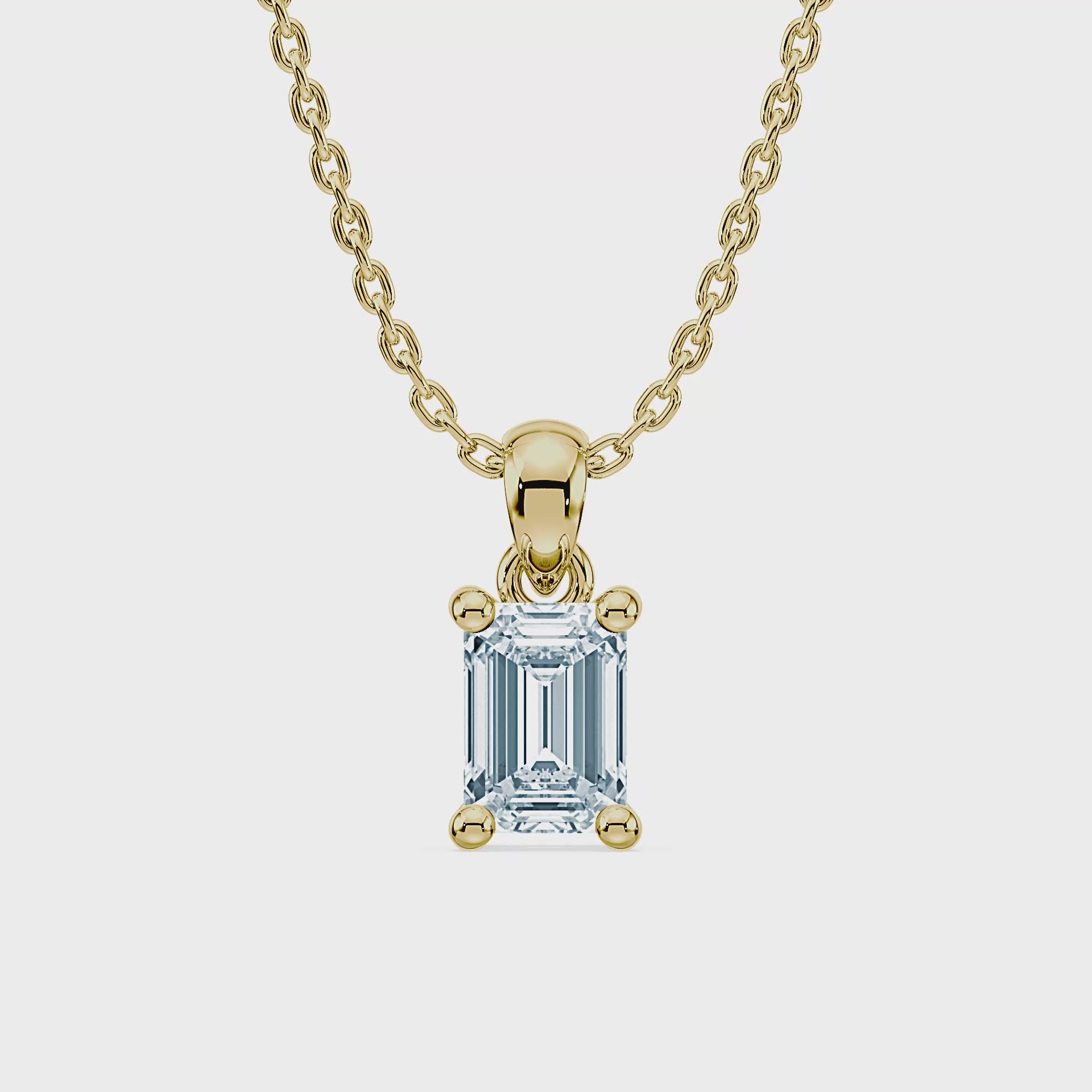 (Royal Asscher Emerald - Yellow - Video)