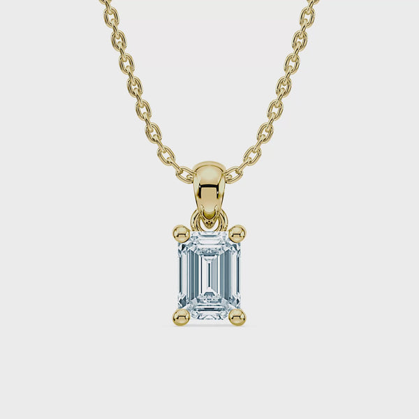 (Royal Asscher Emerald - Yellow - Video)