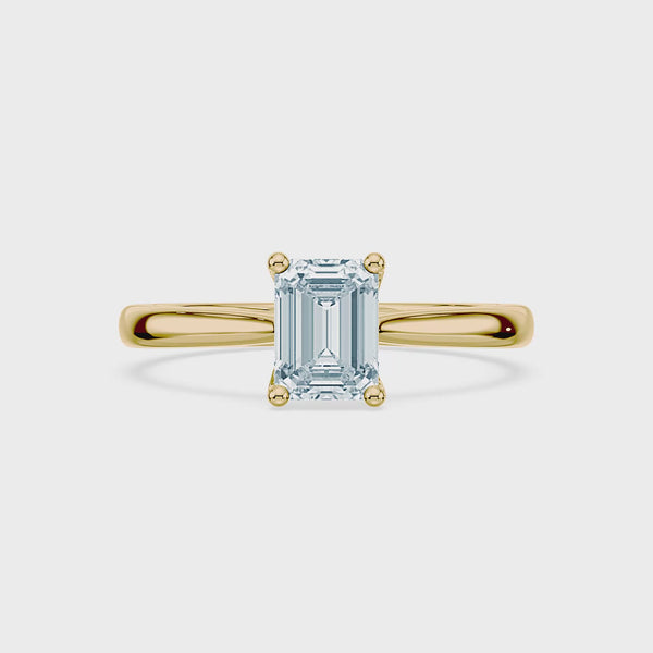 (Royal Asscher Emerald - Yellow - Video)