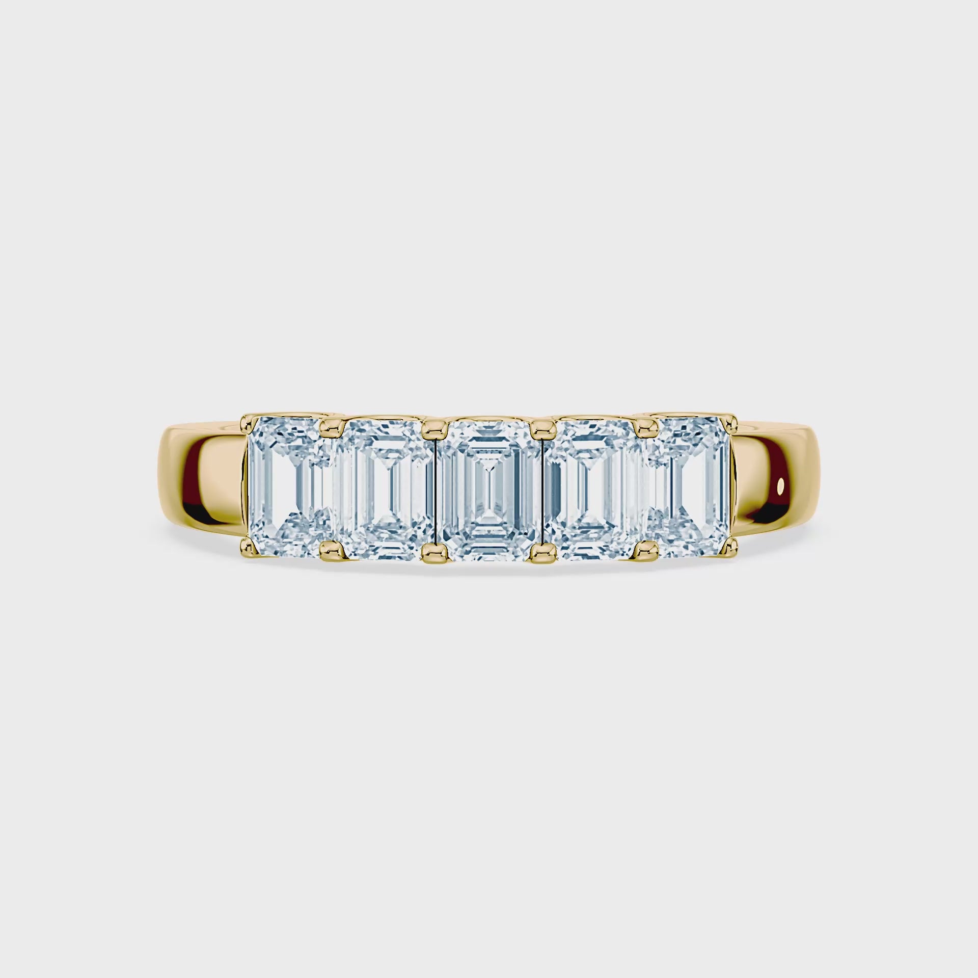 (Royal Asscher Emerald - Yellow - Video)