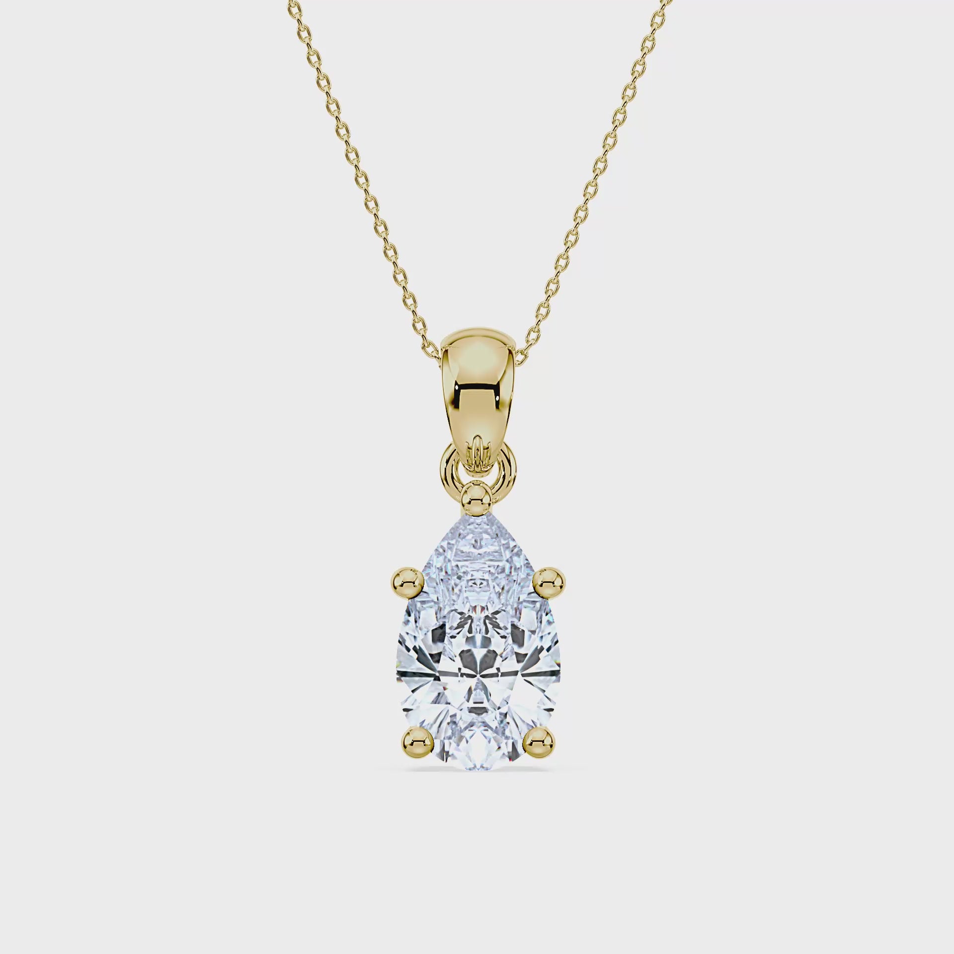(Royal Asscher Pear - Yellow - Video)