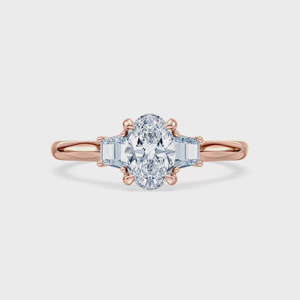 (Royal Asscher Oval - Rose - Video)