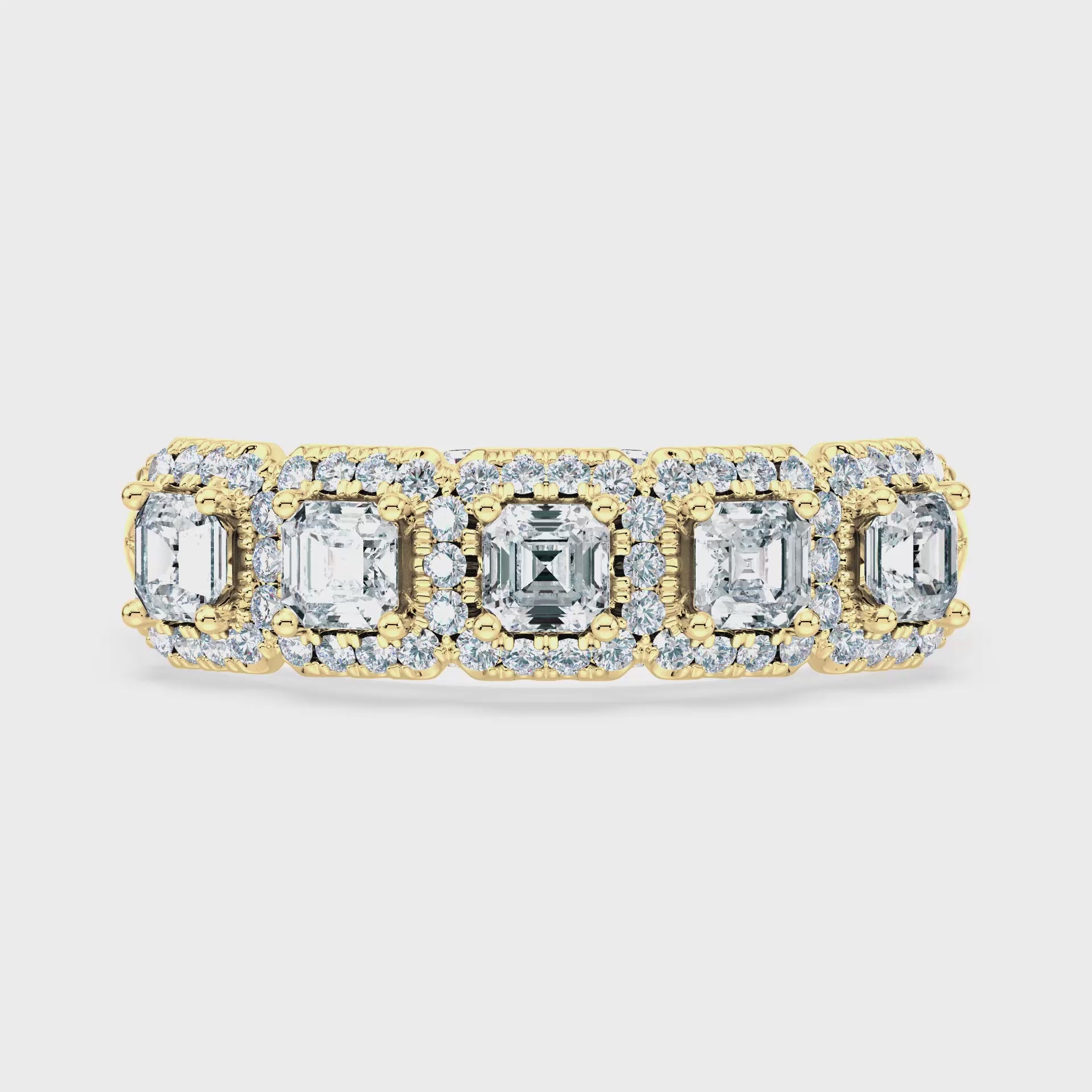 (Royal Asscher Cut - Yellow - Video)