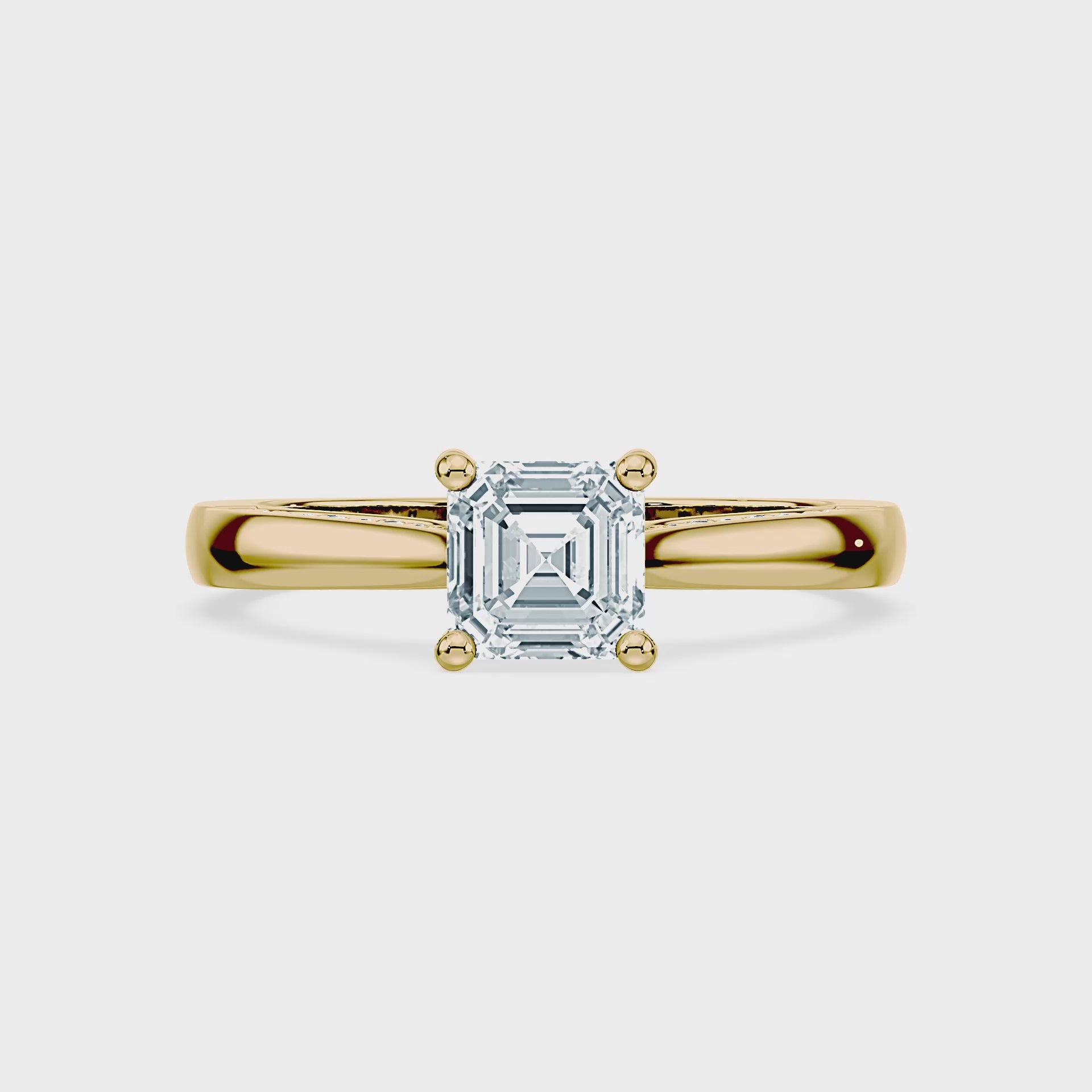 (Royal Asscher Cut - Yellow - Video)