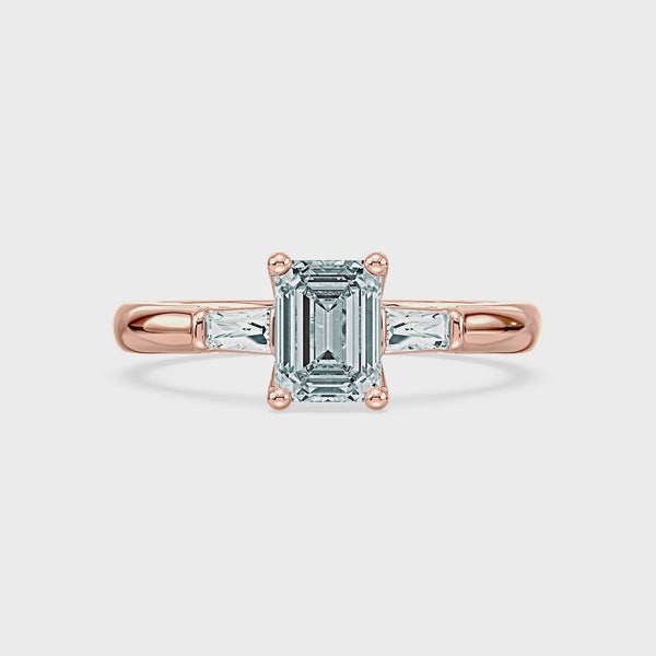 (Royal Asscher Emerald - Rose - Video)