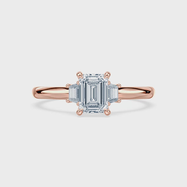 (Royal Asscher Emerald - Rose - Video)