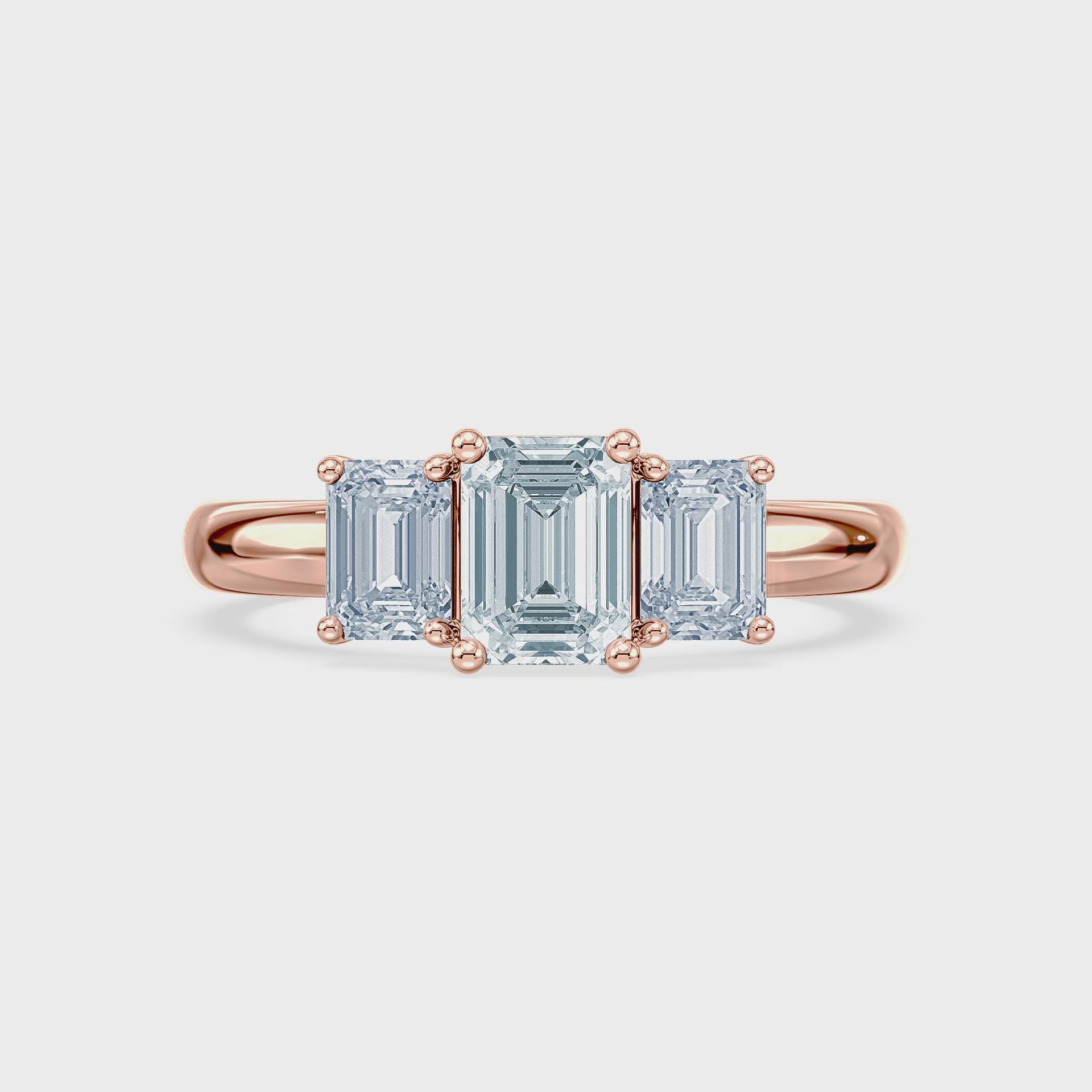 (Royal Asscher Emerald - Rose - Video)