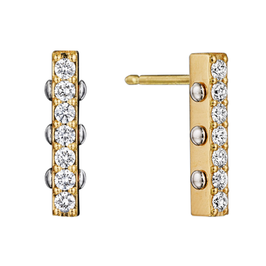 (18k Yellow gold with white gold)