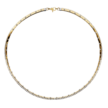 (18k Yellow gold with white gold)