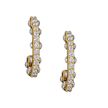 (18k Yellow gold with white gold)