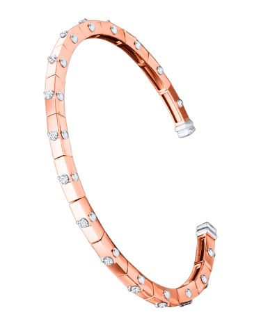 (18k Rose gold with white gold)