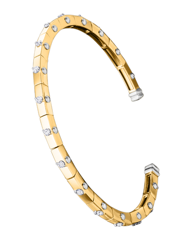 (18k Yellow gold with white gold)