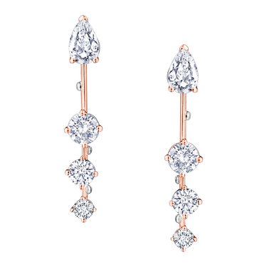 (18k Rose gold with white gold)