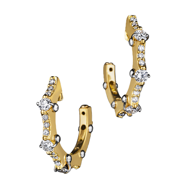 (18k Yellow gold with white gold)