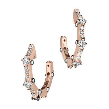 (18k Rose gold with white gold)