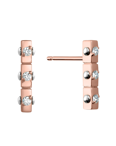 (18k Rose gold with white gold)