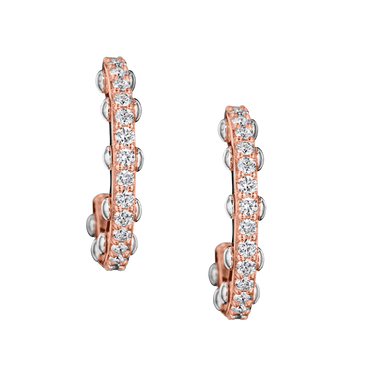 (18k Rose gold with white gold)