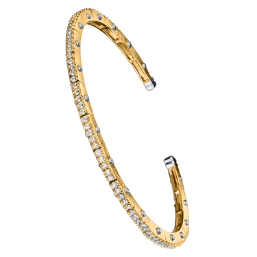 (18k Yellow gold with white gold)