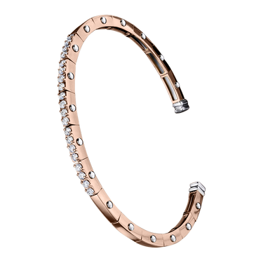 (18k Rose gold with white gold)