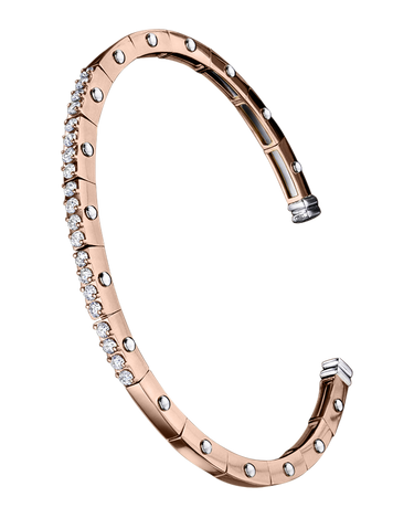 (18k Rose gold with white gold)