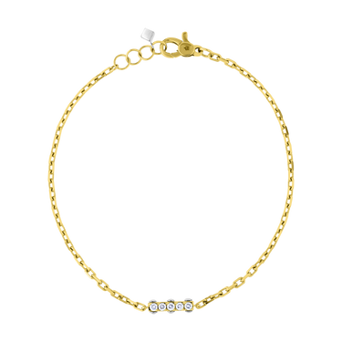 (18k Yellow gold with white gold)