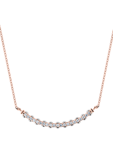 (18k Rose gold with white gold)