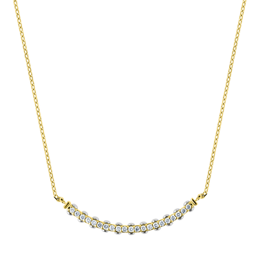 (18k Yellow gold with white gold)