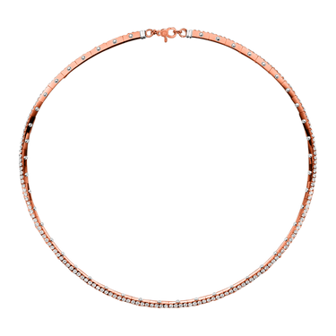 (18k Rose gold with white gold)