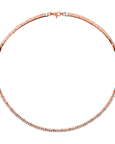 (18k Rose gold with white gold)