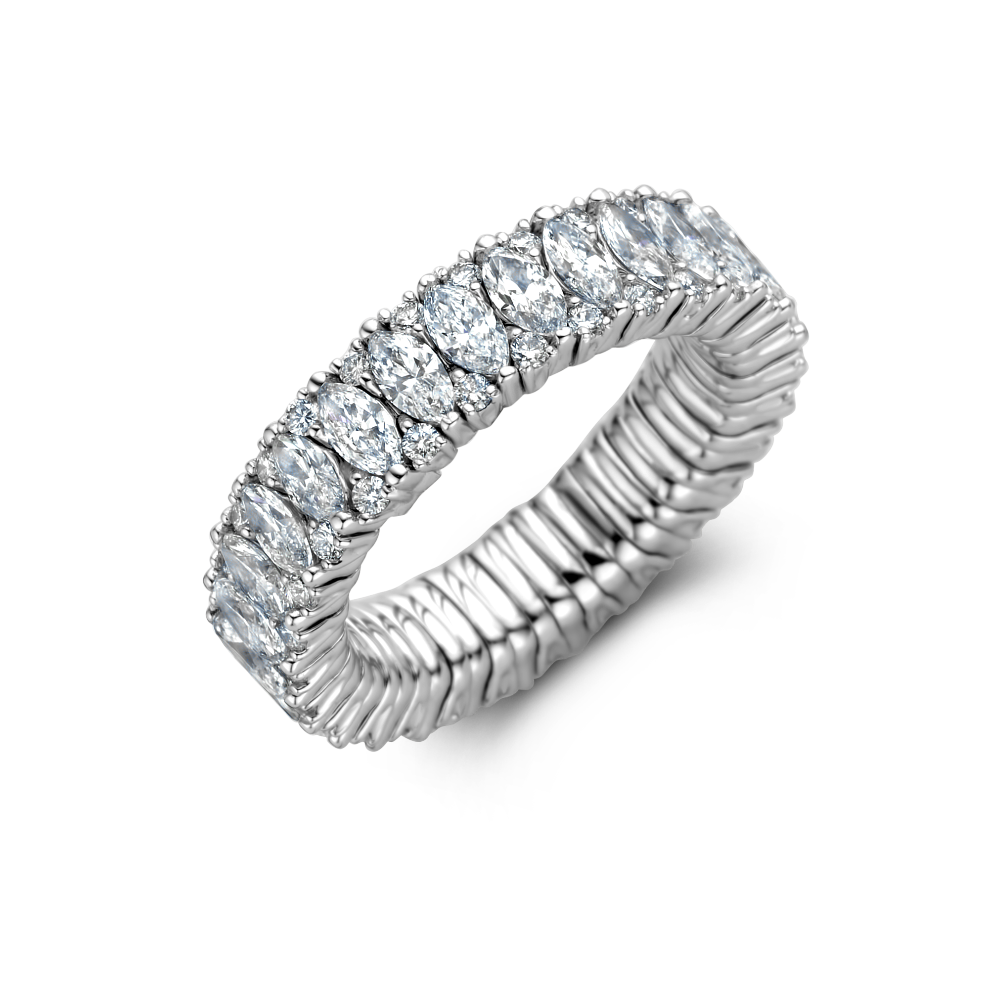 Asscher Cut Diamond Eternity Band, Dainty Ring, 18k Gold, Minimalist Ring, Diamond  Ring, Wedding Band, Eternity Band - Etsy